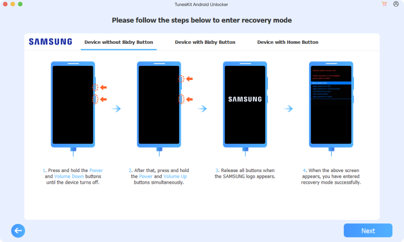 put your android device into recovery mode