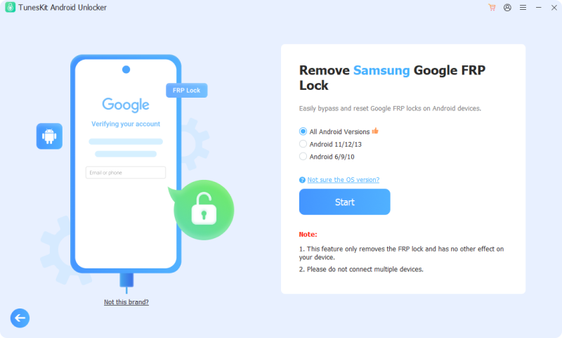 start to remove google frp
