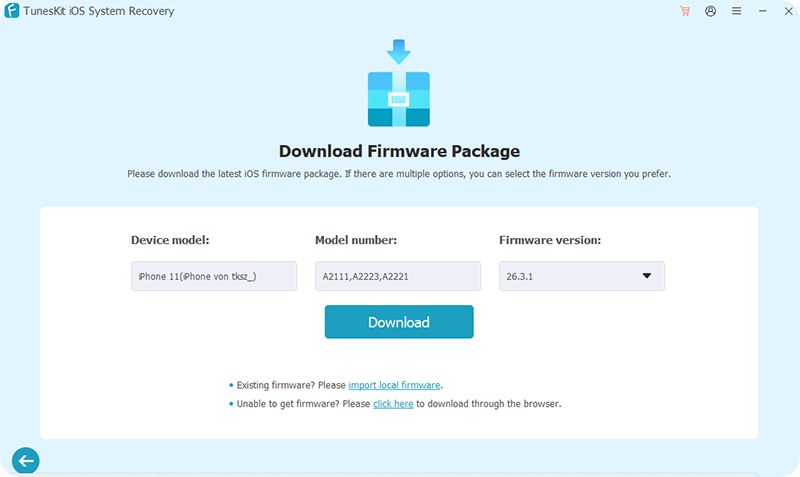 download ios 26 firmware package