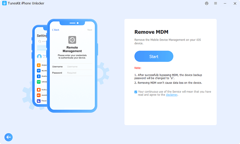 remove mdm with tuneskit iphone unlocker