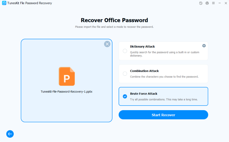 recover ppt brute force attack win