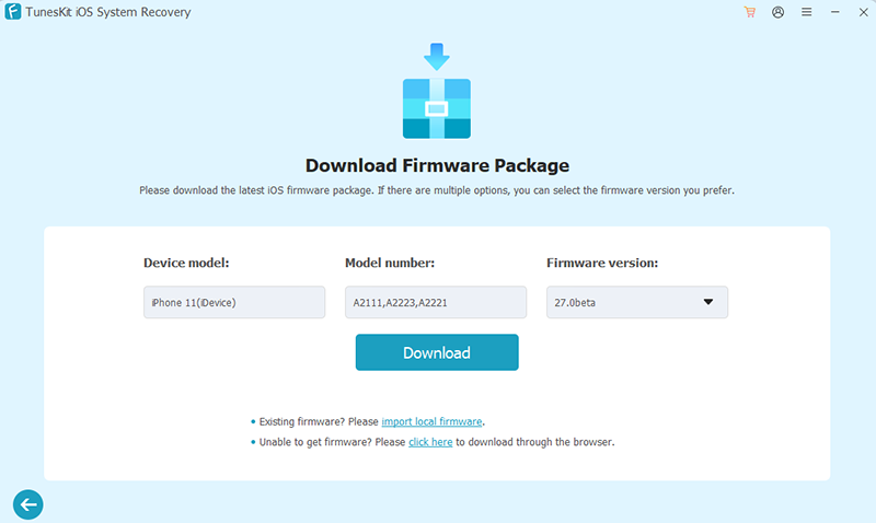 download firmware package