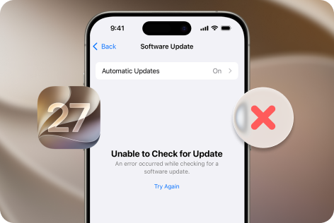 Unable to Check for Update
