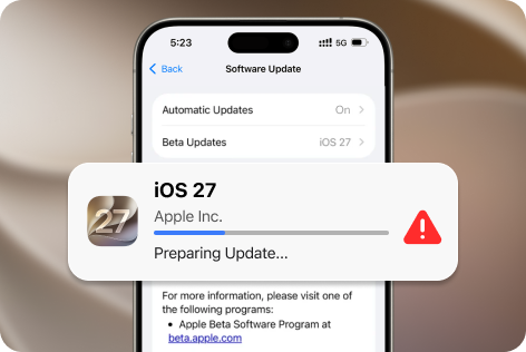 Stuck on Preparing Update