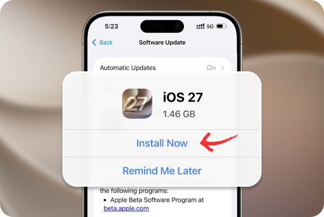New iPhone Stuck on Install Now