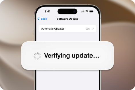 Stuck on Verifying Update