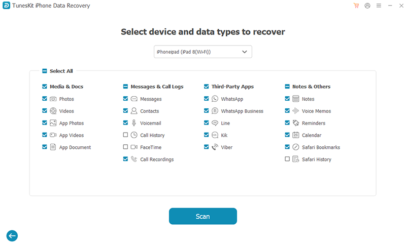 scan ipad data