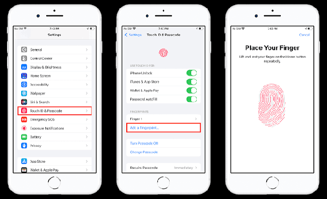 add a touch id