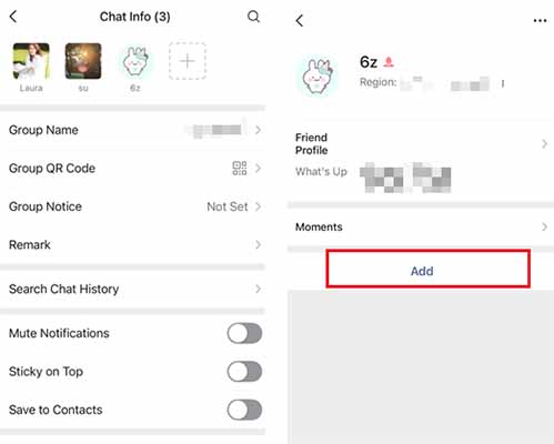 add friends from group chat