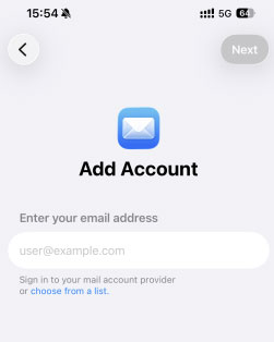 add mail account