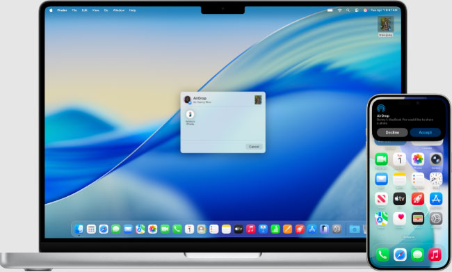 airdrop to nearby apple devices