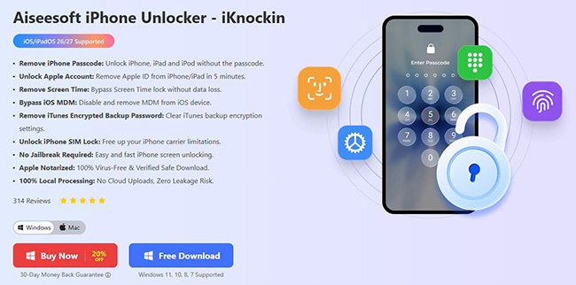 aiseesoft iphone unlocker website