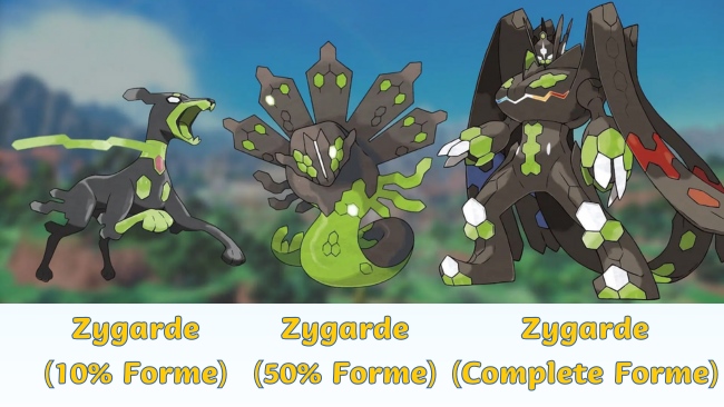 all zygarde forms in pokemon go