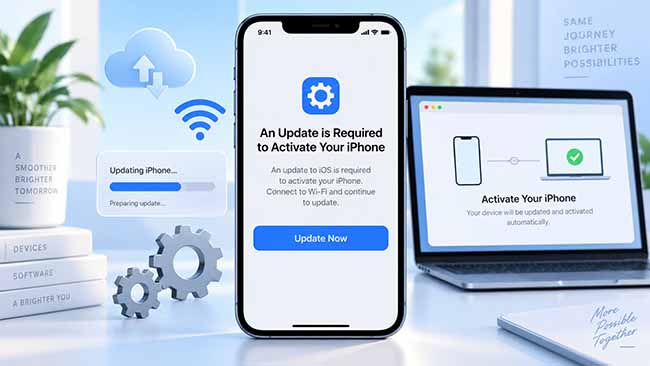 an update is required to activate your iphone