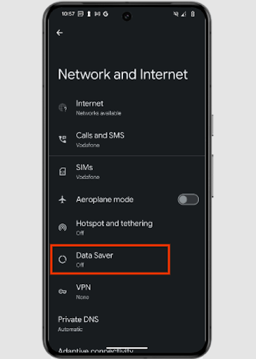 android data saver mode