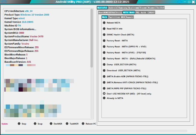 android utility tool interface