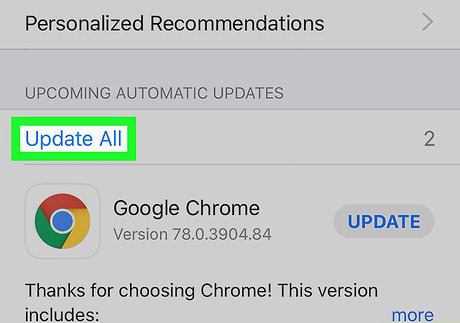 app store update all apps
