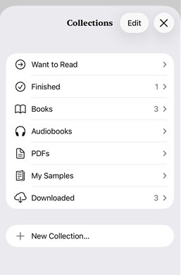apple books collections