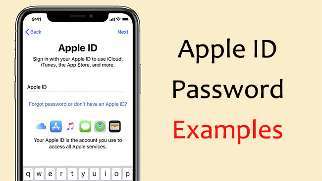 apple id password examples