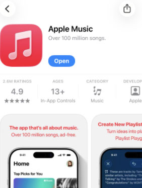 apple music app store
