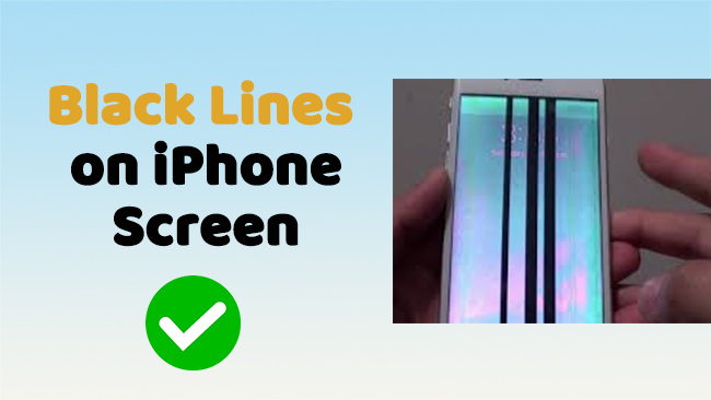 fix black lines on iphone screen
