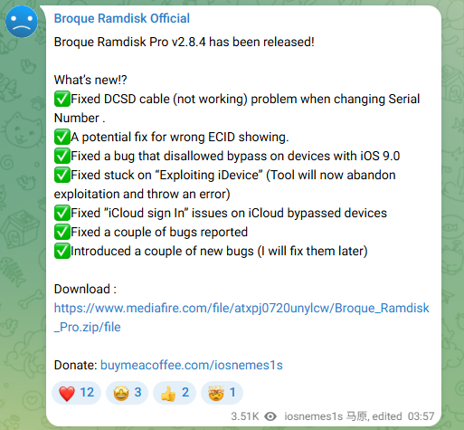 broque ramdisk pro bugs