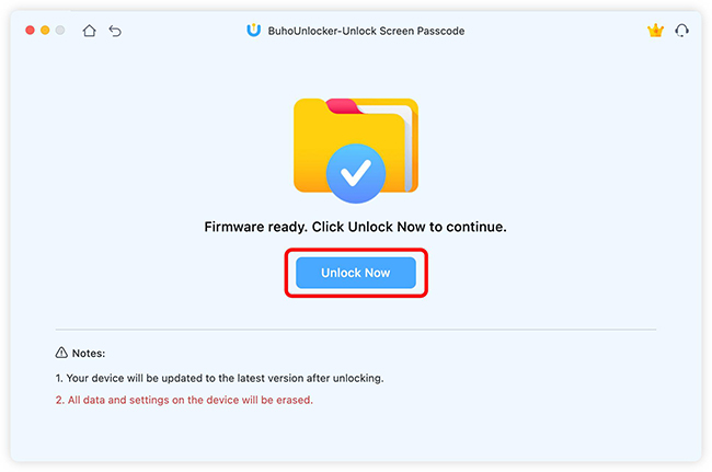 buhounlocker start unlock screen