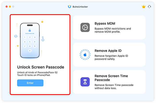 buhounlocker unlock screen passcode