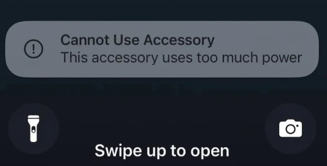 cannot use accessory