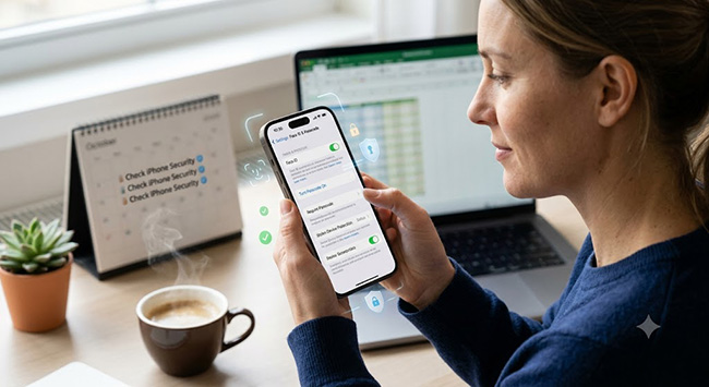 check iphone security