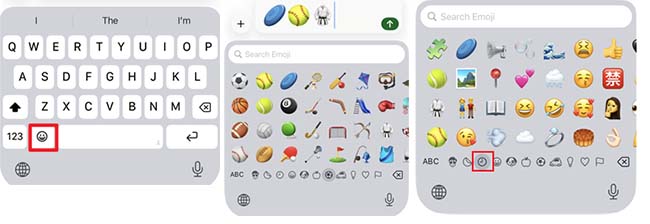 check recent emojis