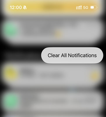 clear all notifications
