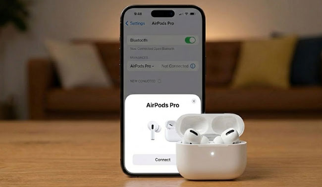 connect airpods to iphone 17