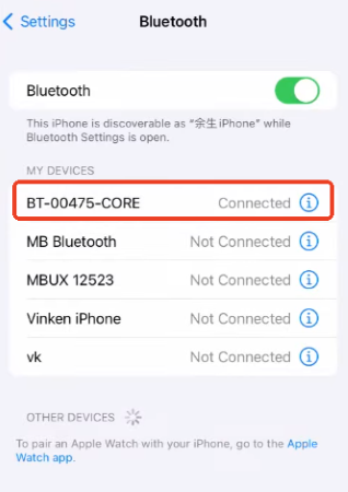 connect itools dongle on bluetooth settings