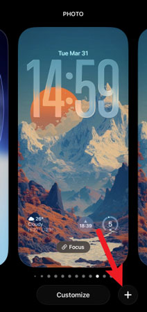 customize iphone lock screen