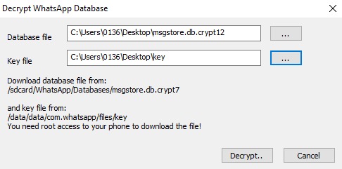 decrypt whatsapp via whatsapp viewer
