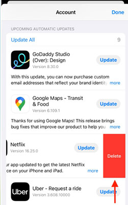 delete apps ipad from app store