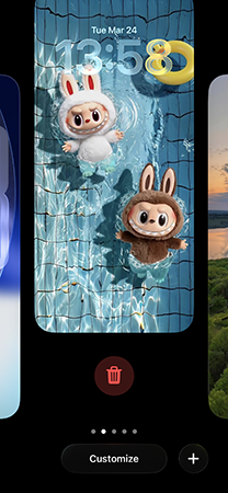 delete lock screen wallpaper