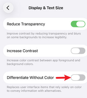 differentiate without color