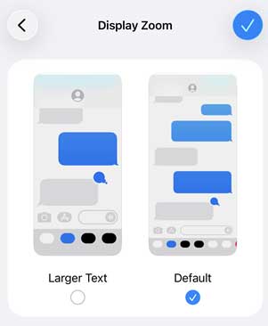 change display zoom