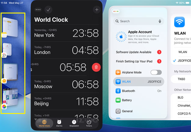 drag apps from thumbnail