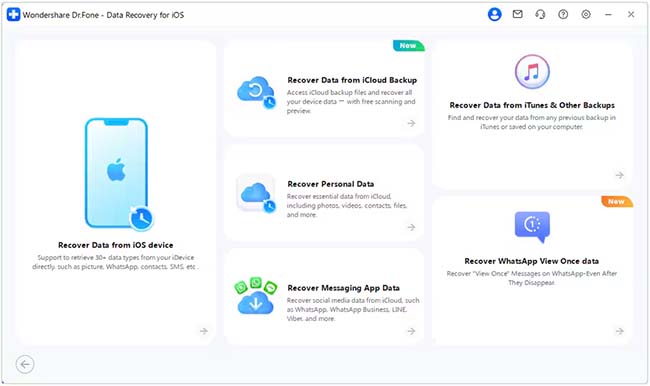 drfone data recovery for ios