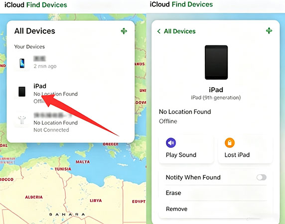 remove ipad from icloud