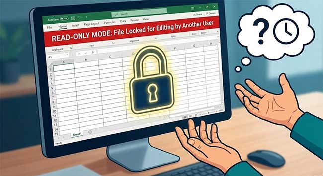 excel file is locked for editing