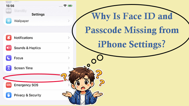 face id and passcode missing