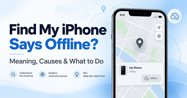 find my iphone offline mean