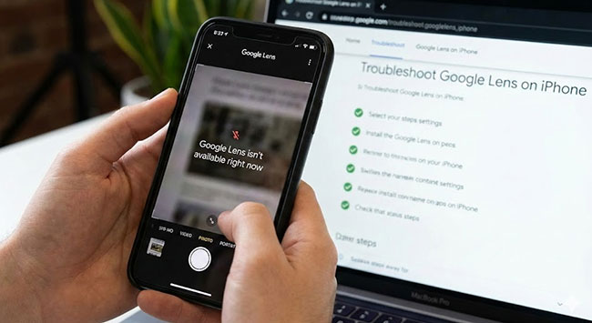 fix google lens not working on iphone