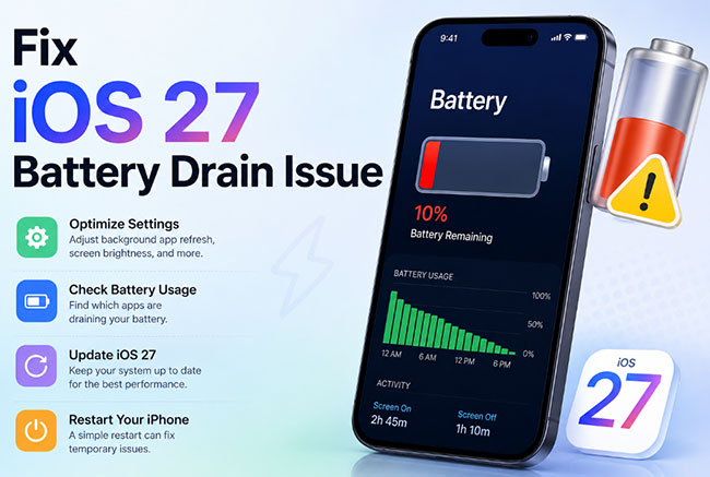 fix ios 27 battery drain