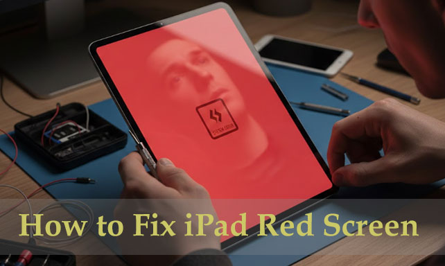 fix ipad red screen