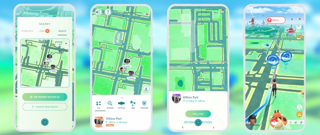 follow route in pokemon go